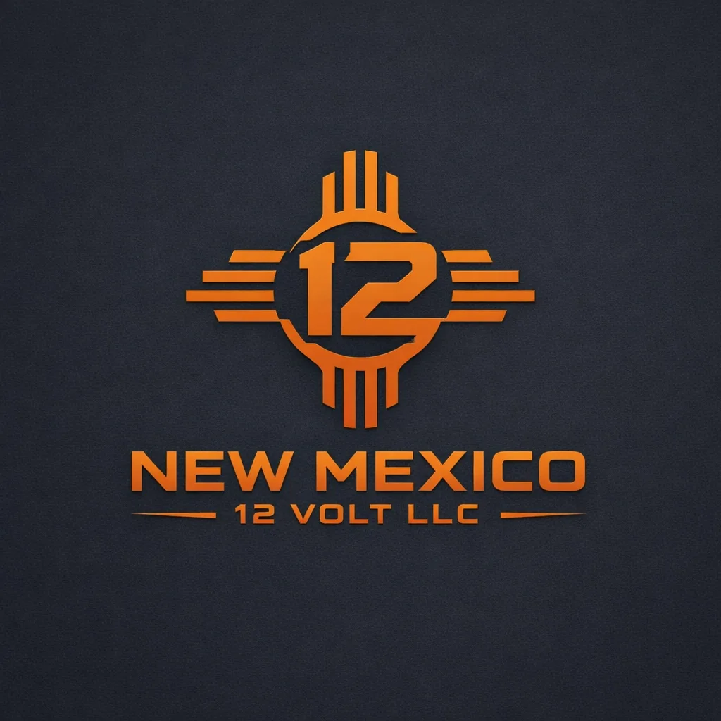 Orange New Mexico 12 Volt emblem and wordmark